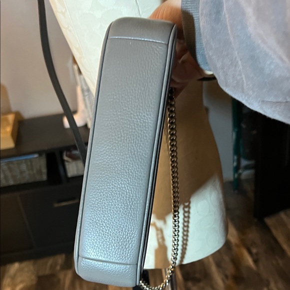 Coach Grey Leather Crossbody Bag - Picture 4 of 6